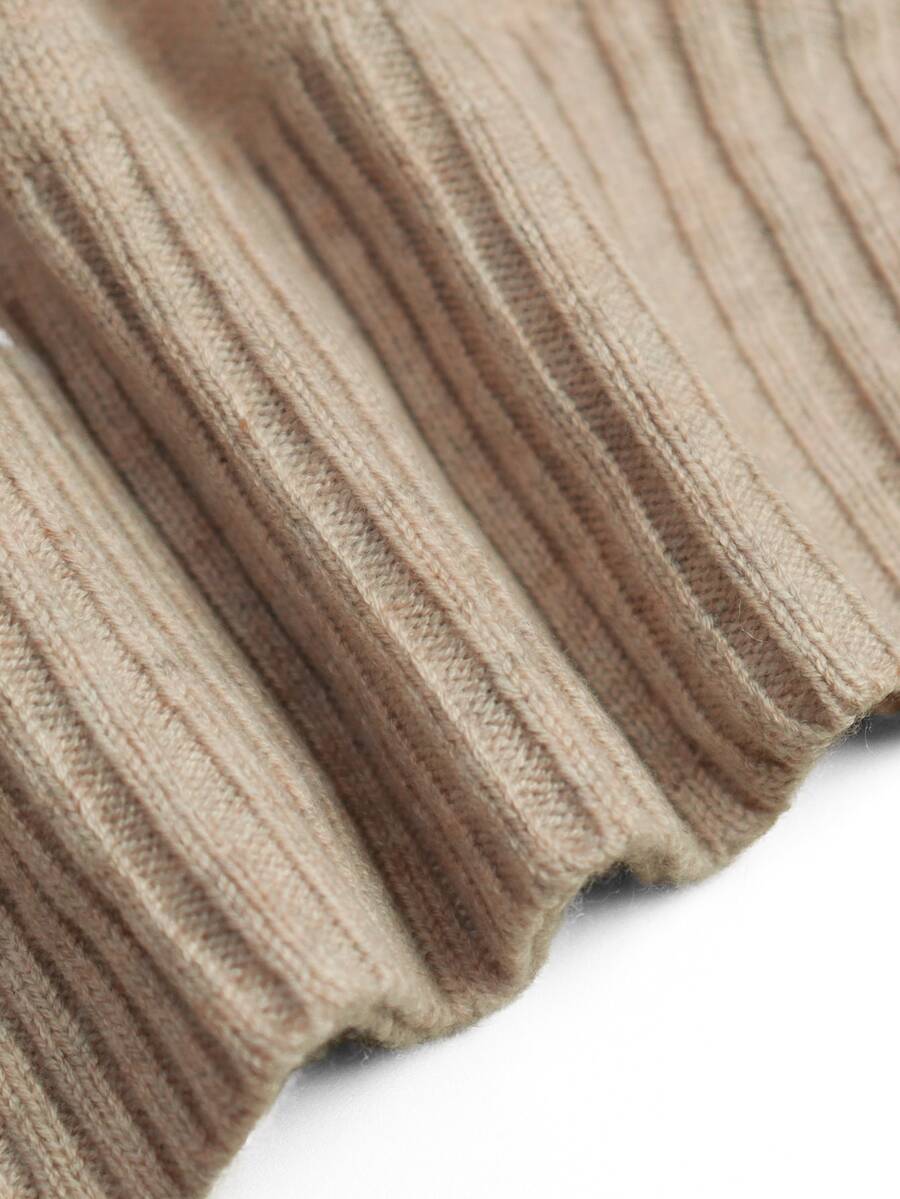 Budapest Mock Neck Raglan Sleeve Knit Midi Sweater Dress