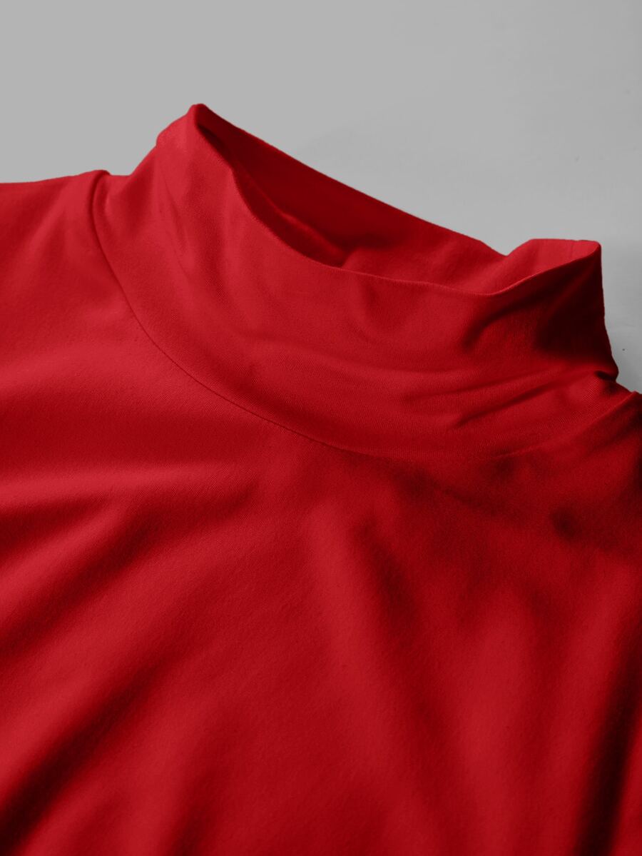 Aberdeen Fleece Lined Thermal Mock Neck Fitted Top