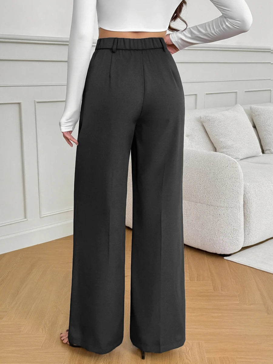 Bergamo Pleated High Waisted Wide Leg Pants