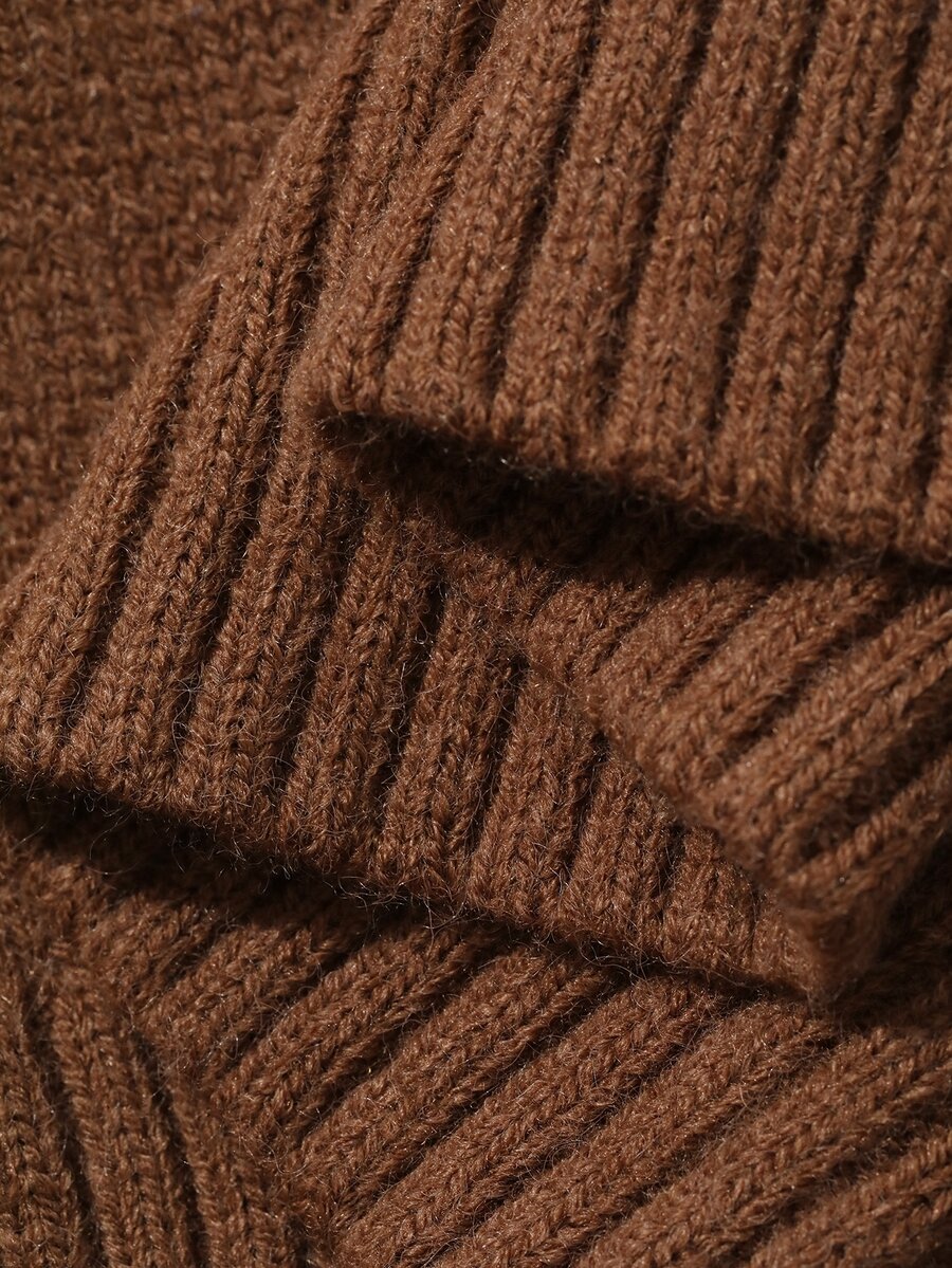 Lofoten Oversized Turtleneck Drop Shoulder Knit Sweater