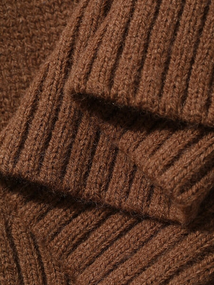 Lofoten Oversized Turtleneck Drop Shoulder Knit Sweater