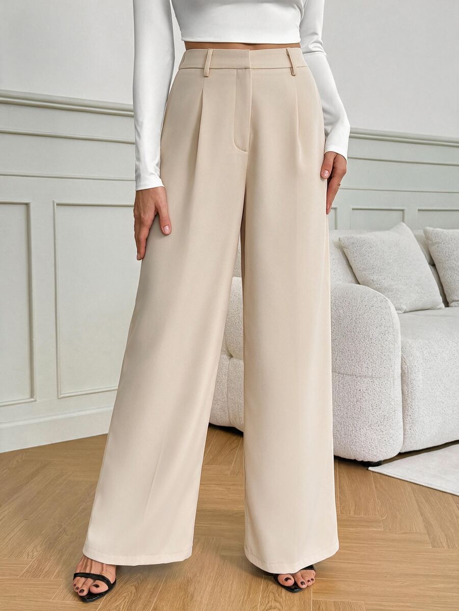 Bergamo Pleated High Waisted Wide Leg Pants