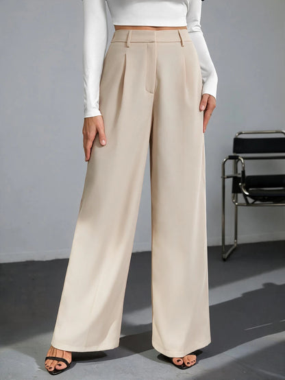 Bergamo Pleated High Waisted Wide Leg Pants