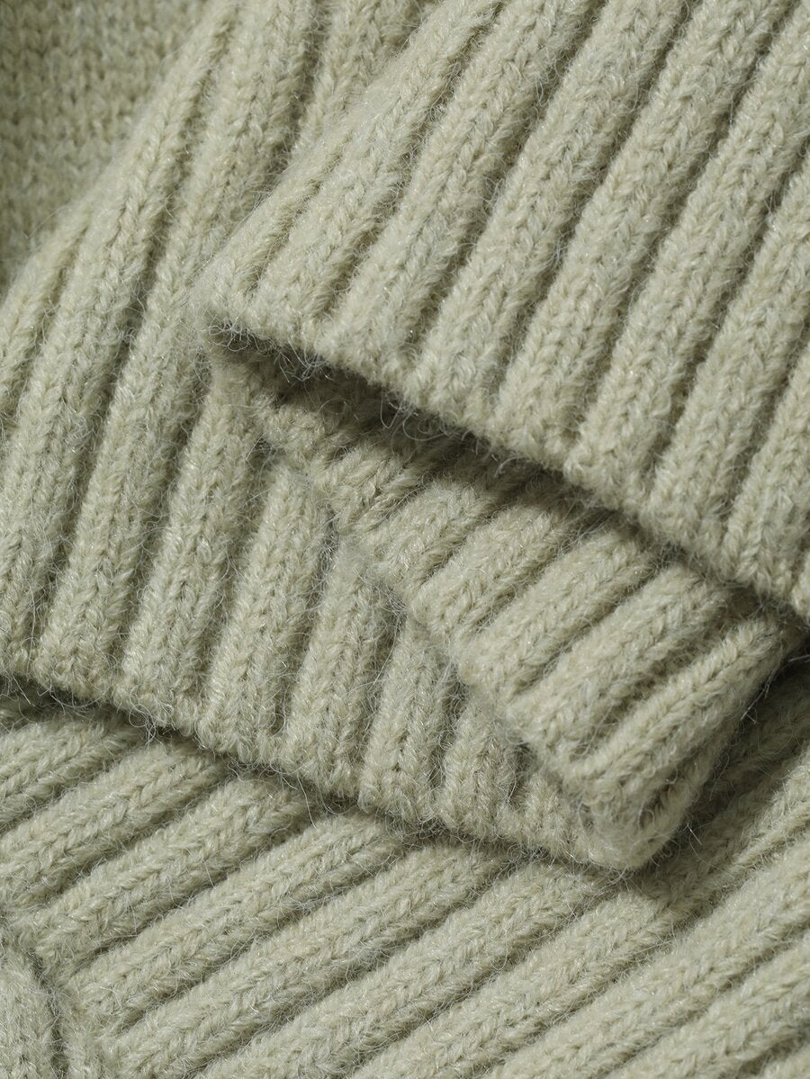 Lofoten Oversized Turtleneck Drop Shoulder Knit Sweater