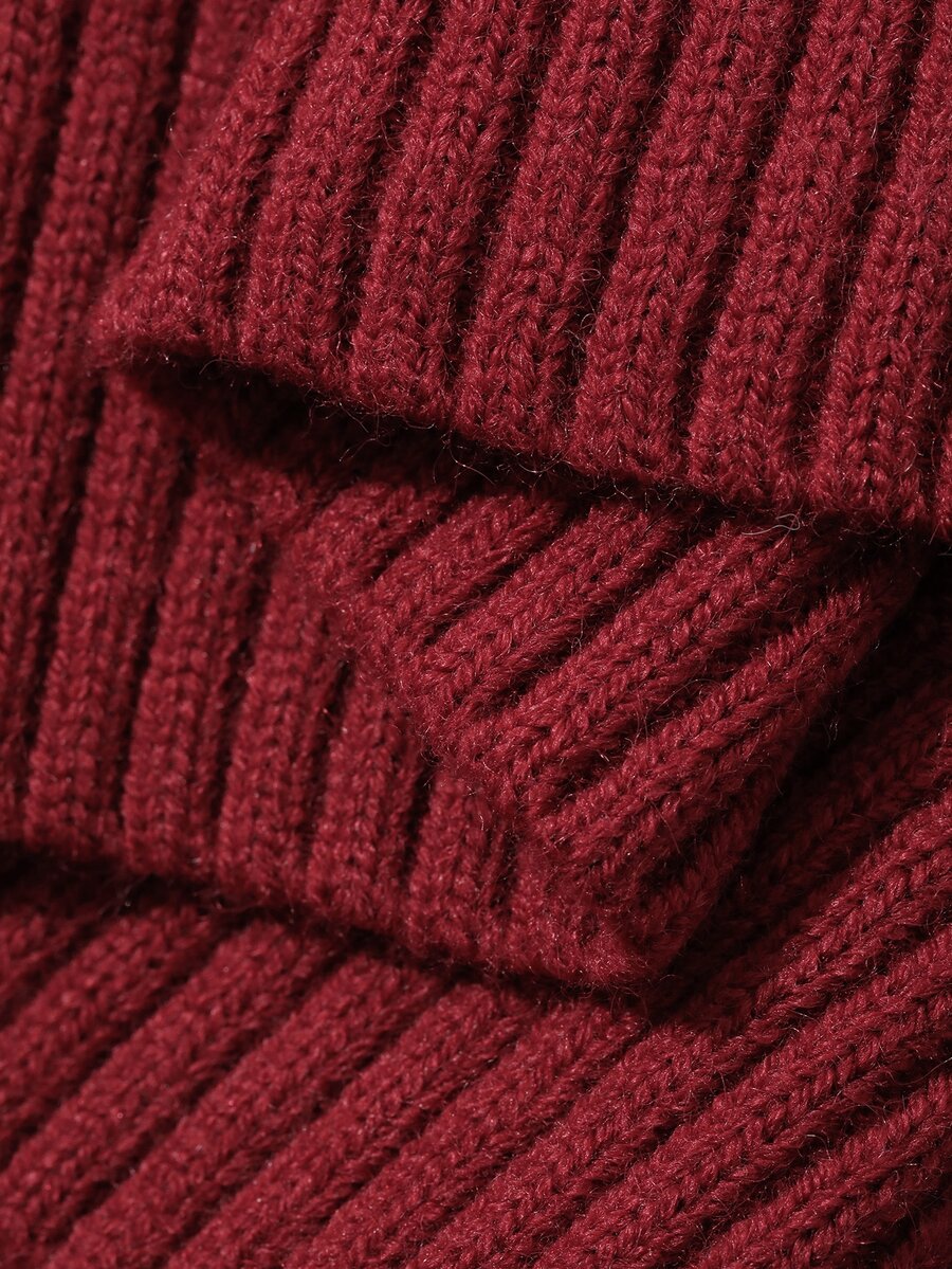 Lofoten Oversized Turtleneck Drop Shoulder Knit Sweater