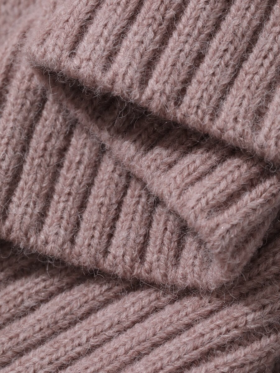 Lofoten Oversized Turtleneck Drop Shoulder Knit Sweater