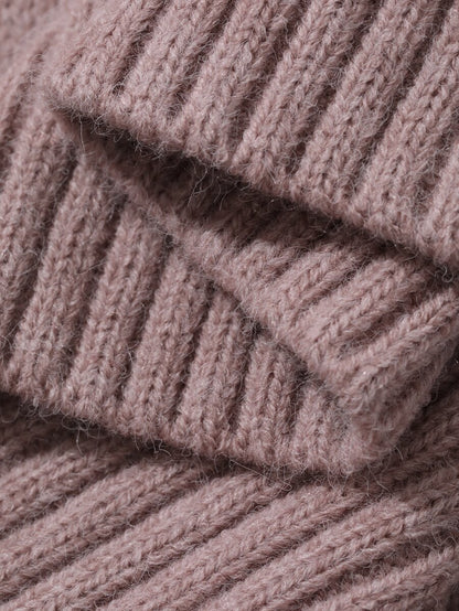 Lofoten Oversized Turtleneck Drop Shoulder Knit Sweater