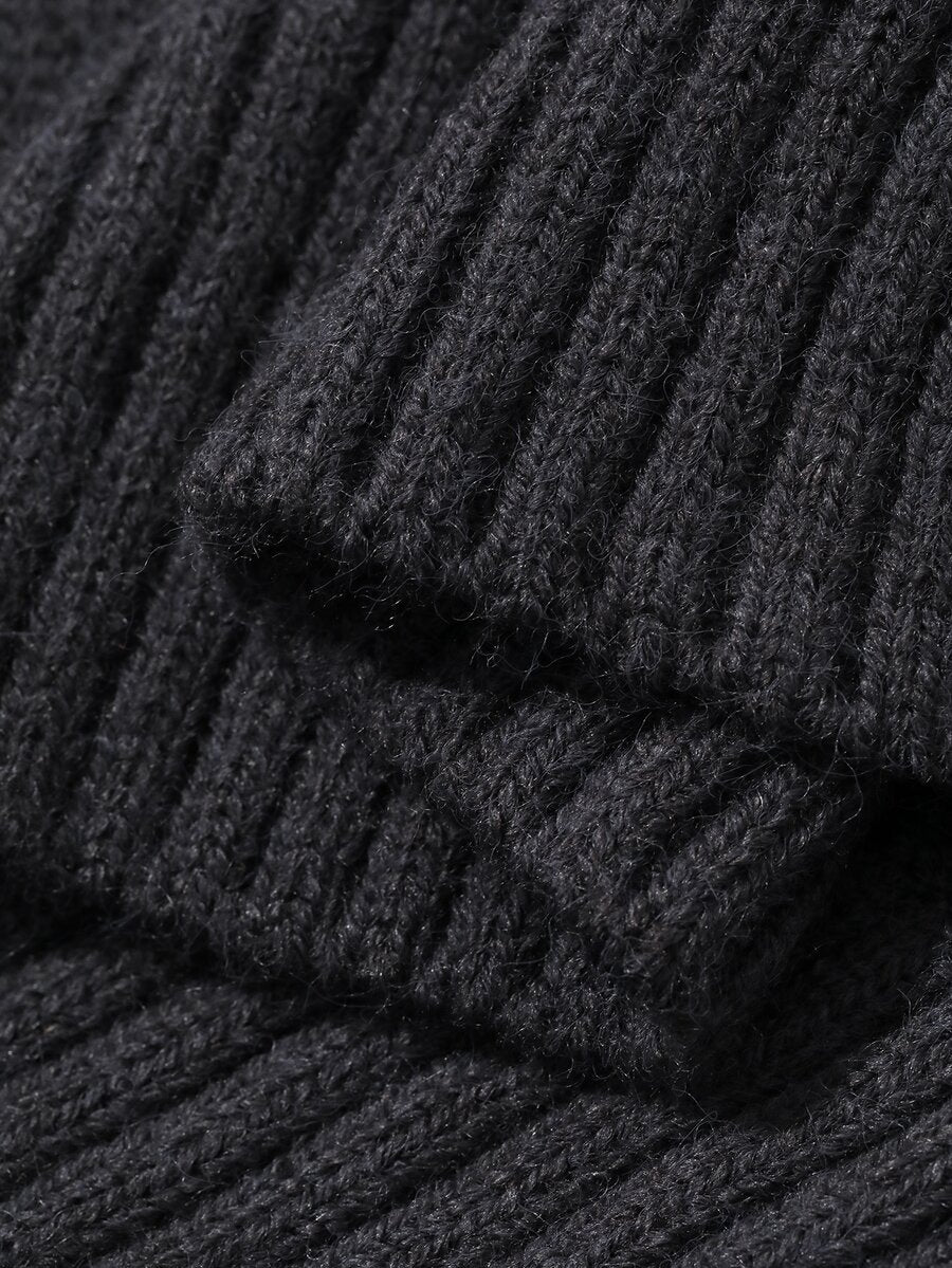 Lofoten Oversized Turtleneck Drop Shoulder Knit Sweater