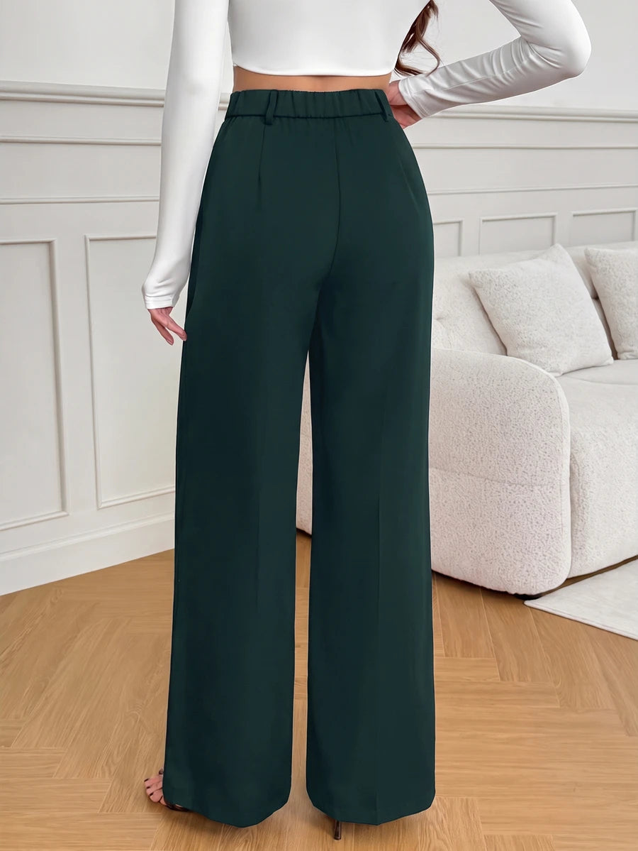 Bergamo Pleated High Waisted Wide Leg Pants