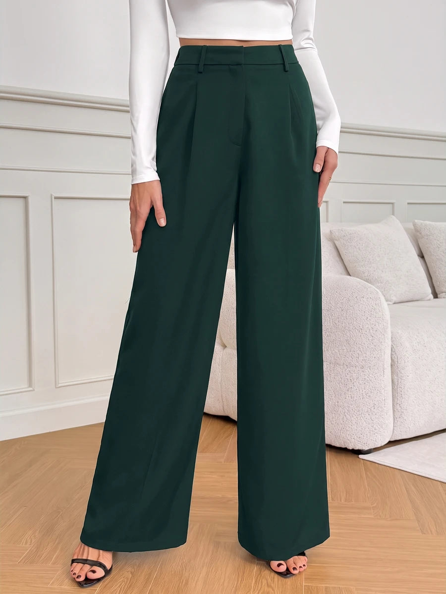 Bergamo Pleated High Waisted Wide Leg Pants