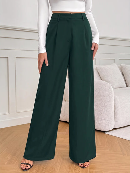 Bergamo Pleated High Waisted Wide Leg Pants