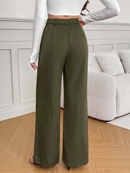 Bergamo Pleated High Waisted Wide Leg Pants