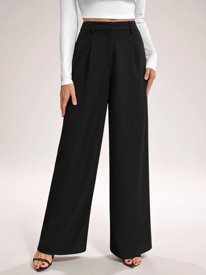 Bergamo Pleated High Waisted Wide Leg Pants