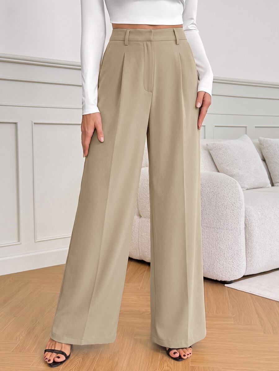 Bergamo Pleated High Waisted Wide Leg Pants