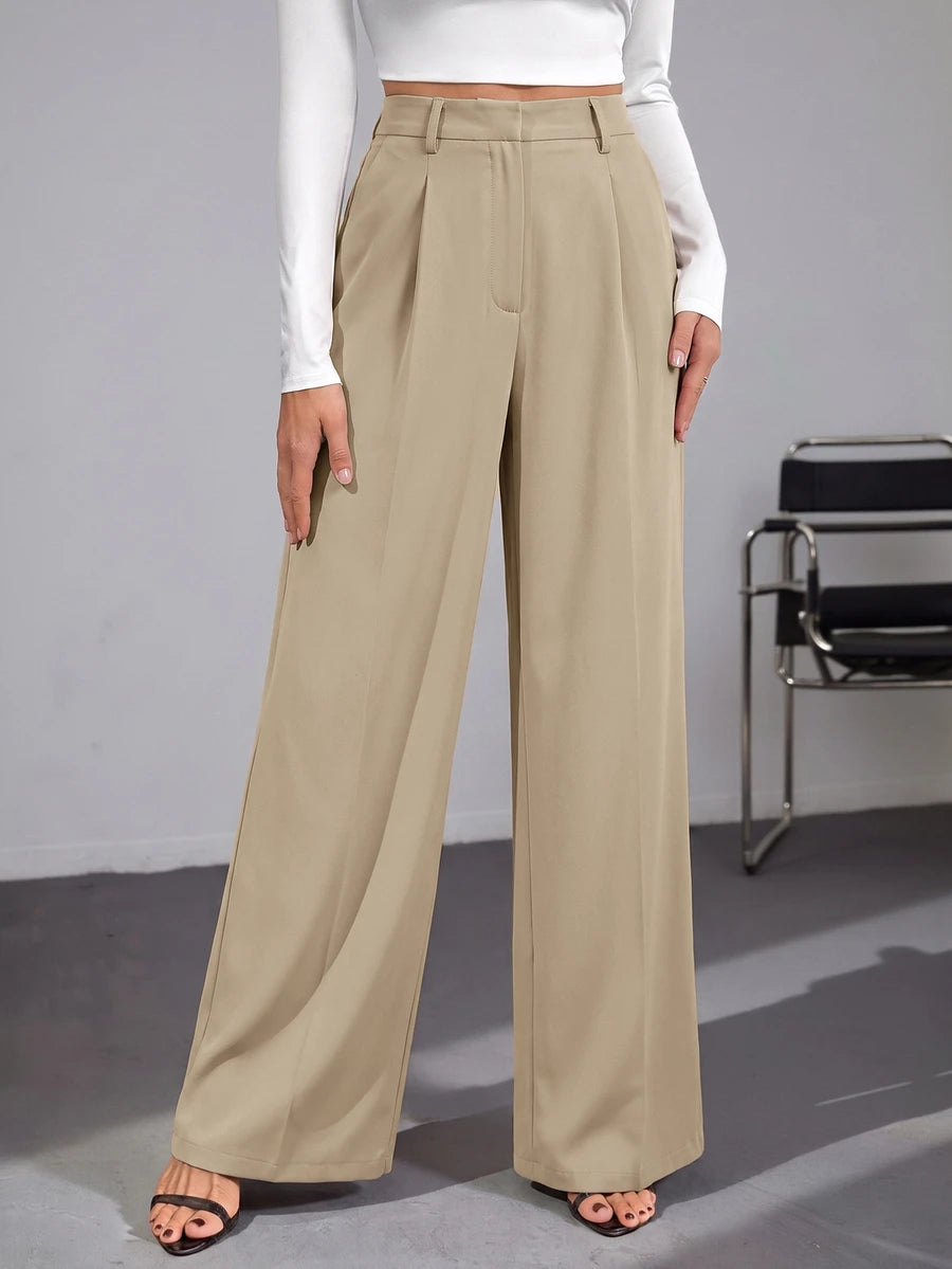 Bergamo Pleated High Waisted Wide Leg Pants