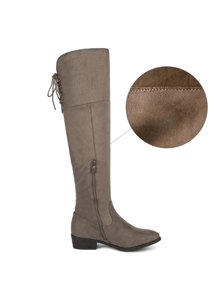 Women's Over The Knee High Low Block Heel Riding Boots Autumn & Winter Fashionable Comfortable Boots Mensa