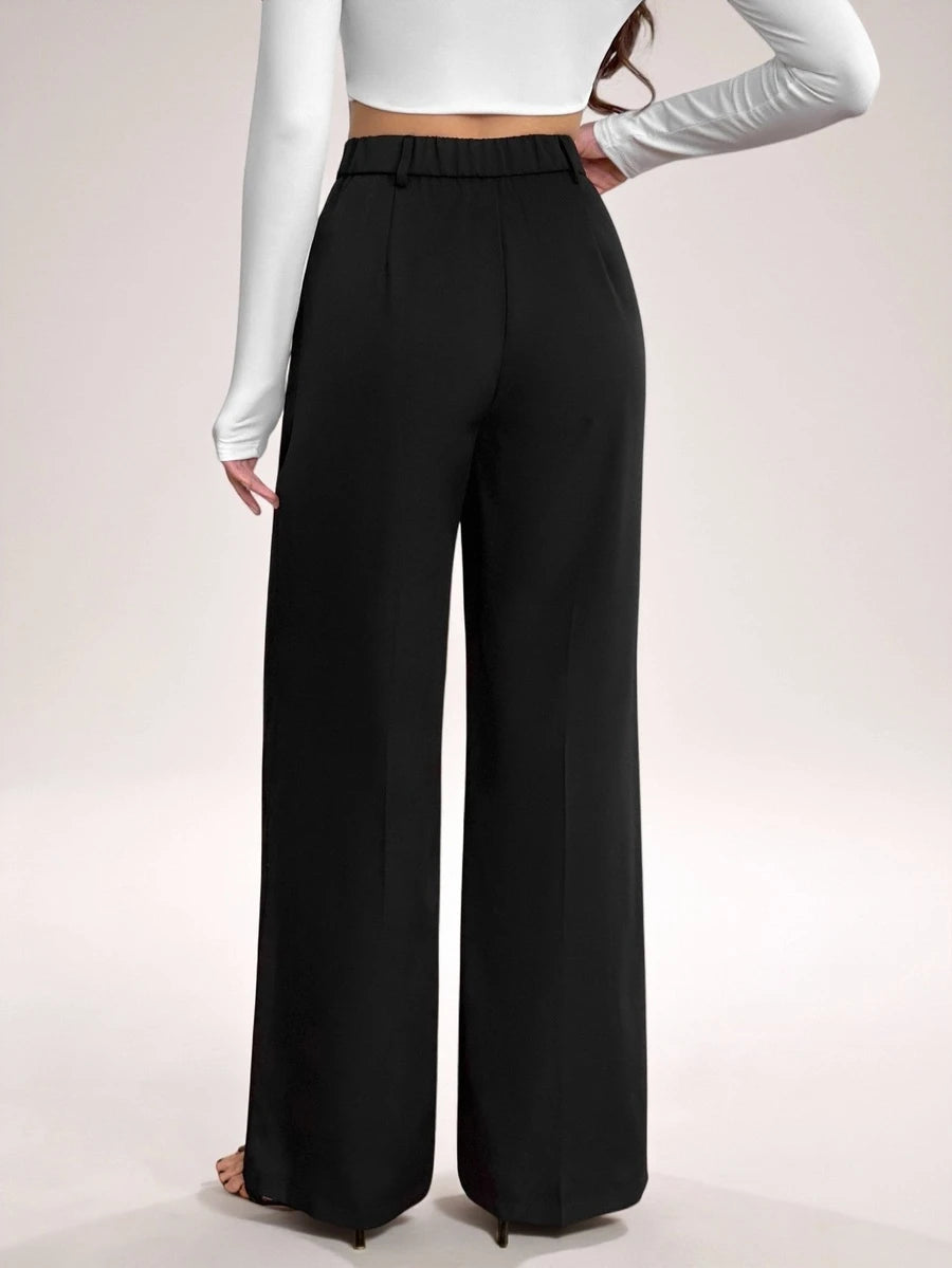Bergamo Pleated High Waisted Wide Leg Pants