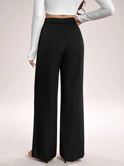 Bergamo Pleated High Waisted Wide Leg Pants