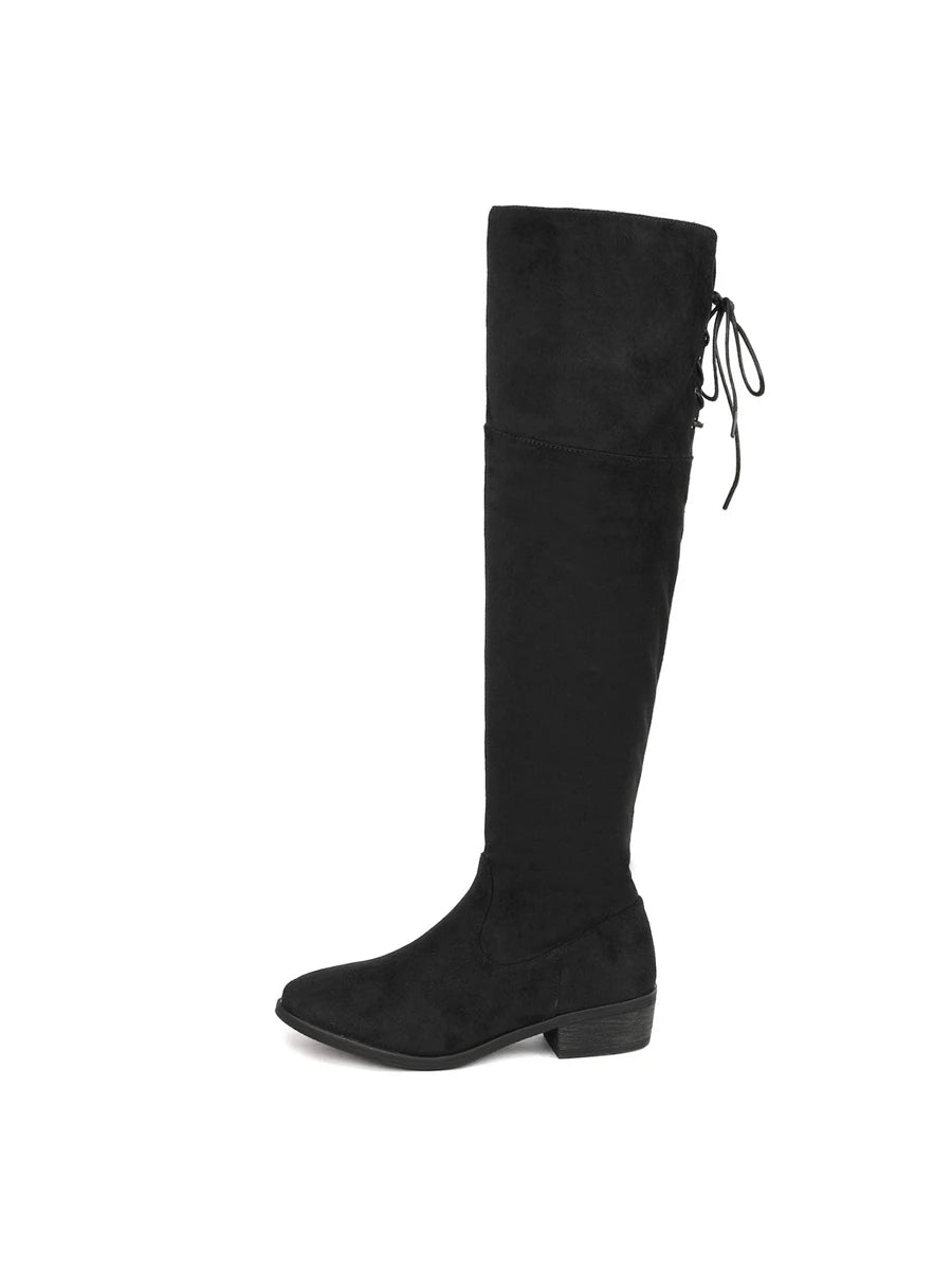 Women's Over The Knee High Low Block Heel Riding Boots Autumn & Winter Fashionable Comfortable Boots Mensa