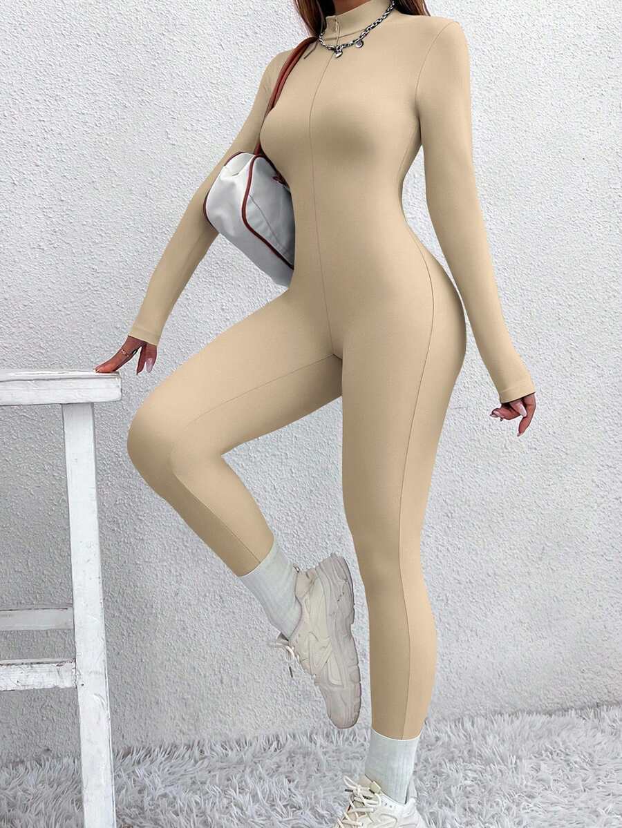 Akureyri Fleece Lined Zip Up Long Sleeve Jumpsuit