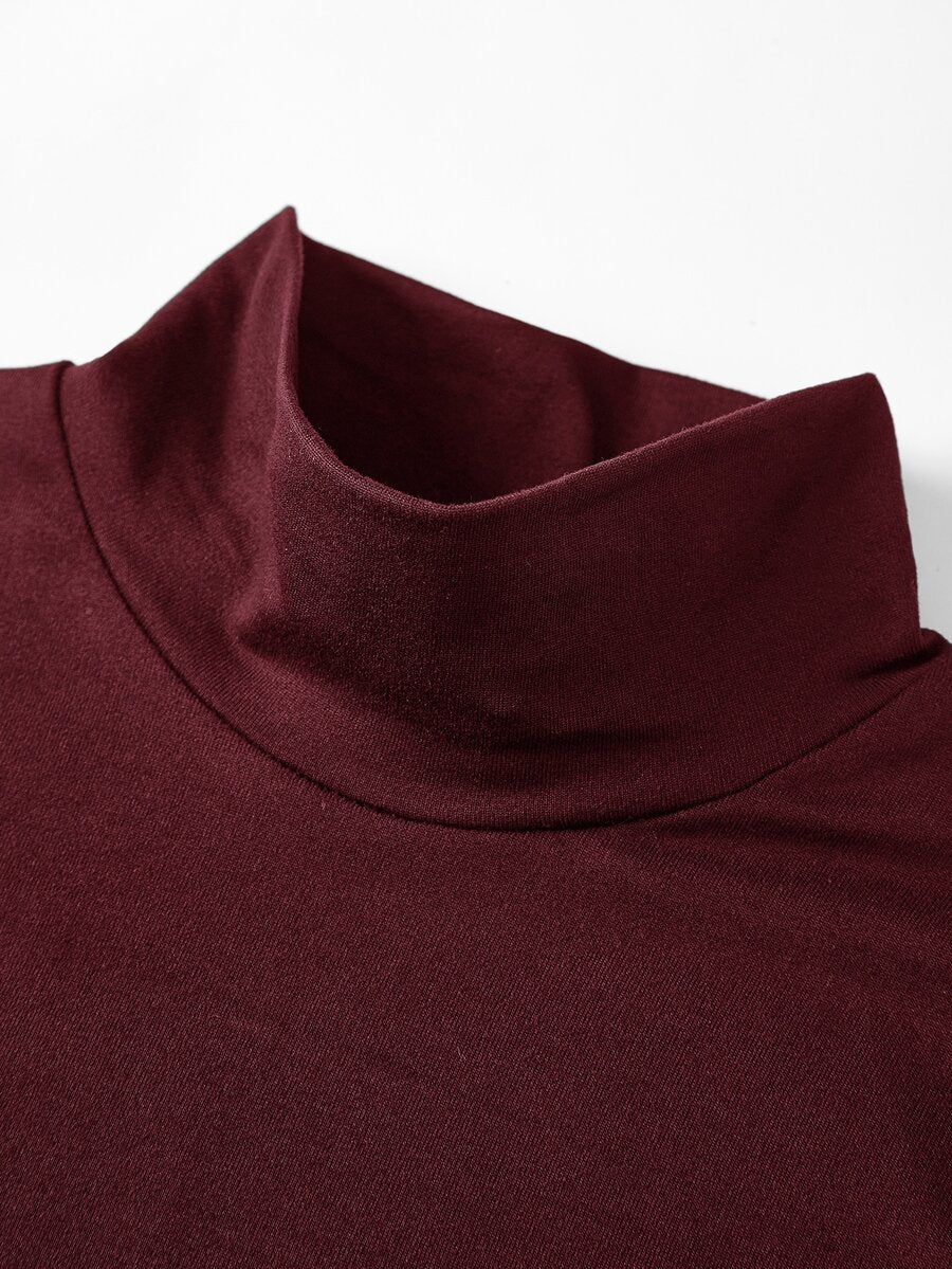 Aberdeen Fleece Lined Thermal Mock Neck Fitted Top