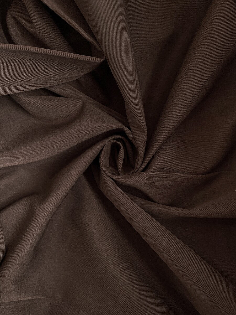 Madeleine Relaxed Double-Breasted Belted Long Trench Coat - Dark Brown