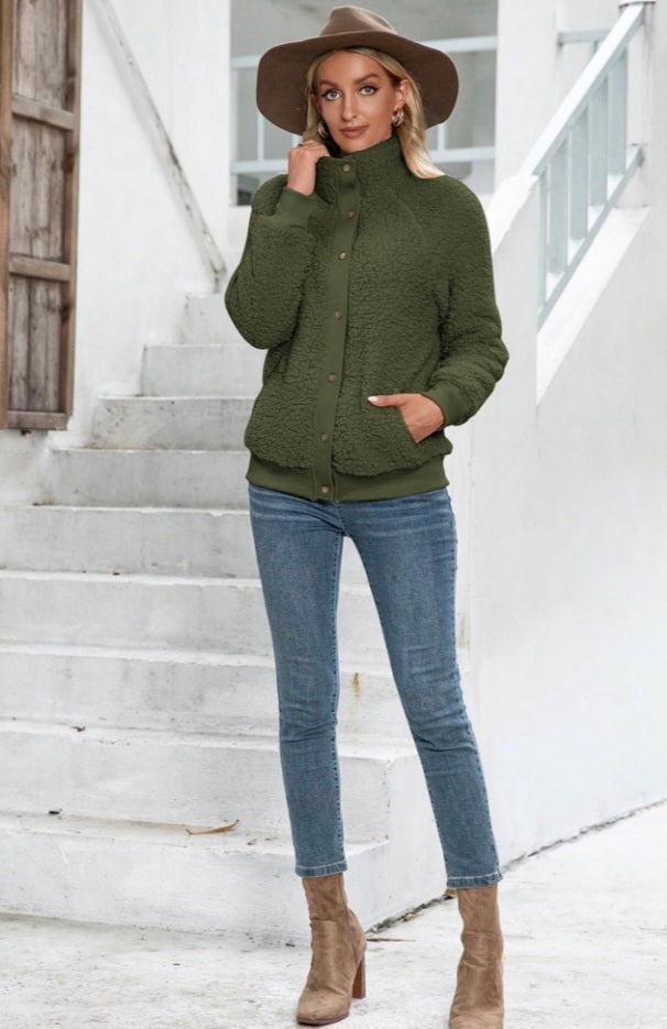 Sherpa Snap-Up Jacket