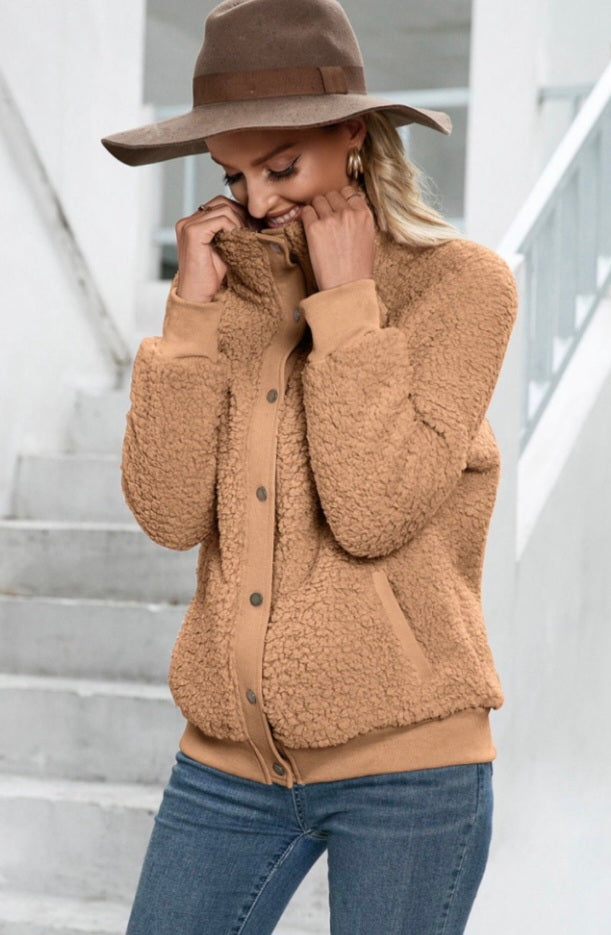 Sherpa Snap-Up Jacket