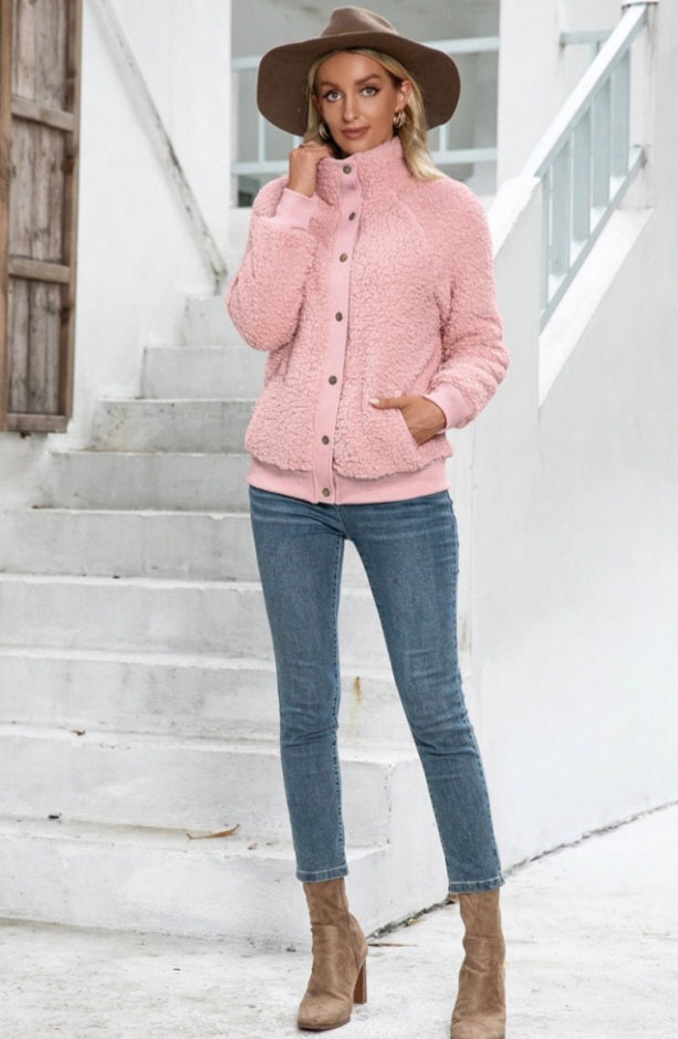 Sherpa Snap-Up Jacket