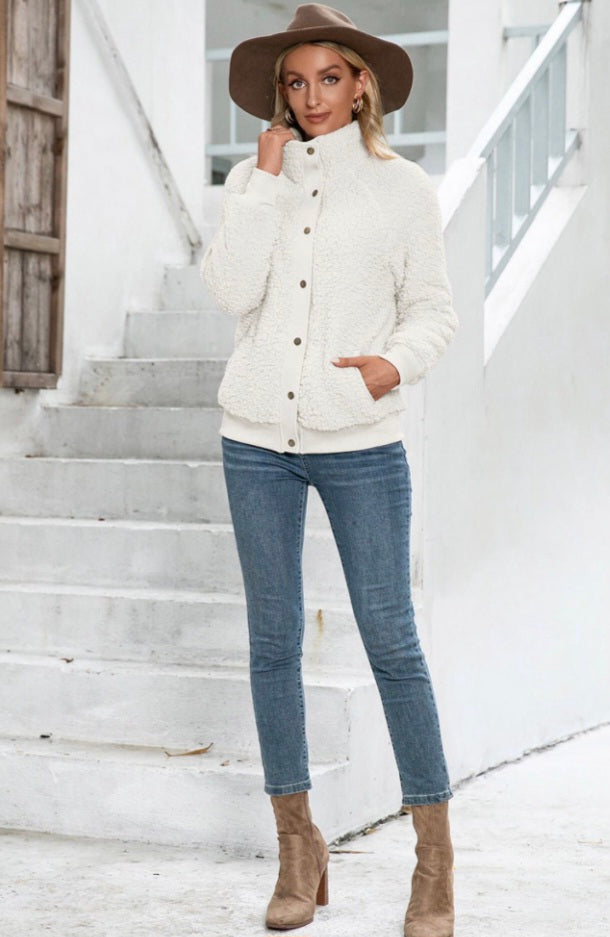 Sherpa Snap-Up Jacket
