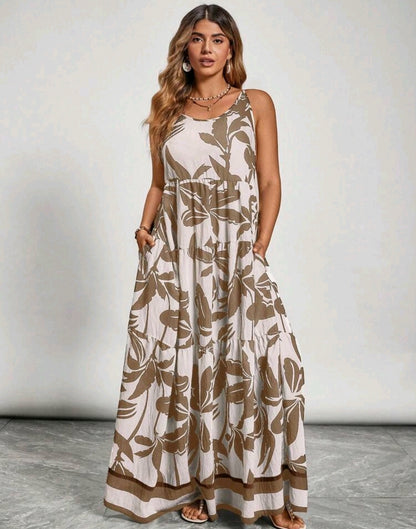 Lily Floral Tiered Maxi Dress Summer Mensa