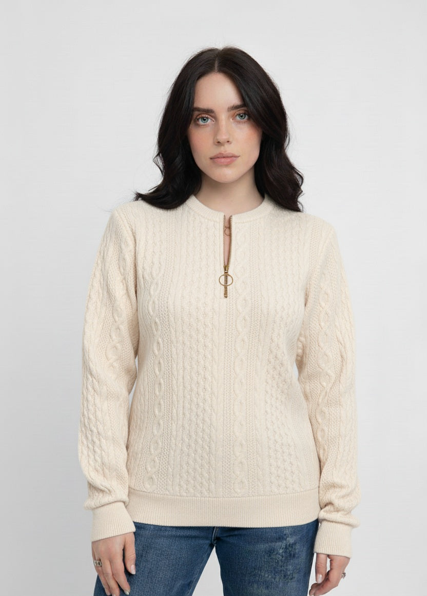 Natalia | Elegant Zip Sweater