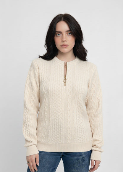 Natalia | Elegant Zip Sweater