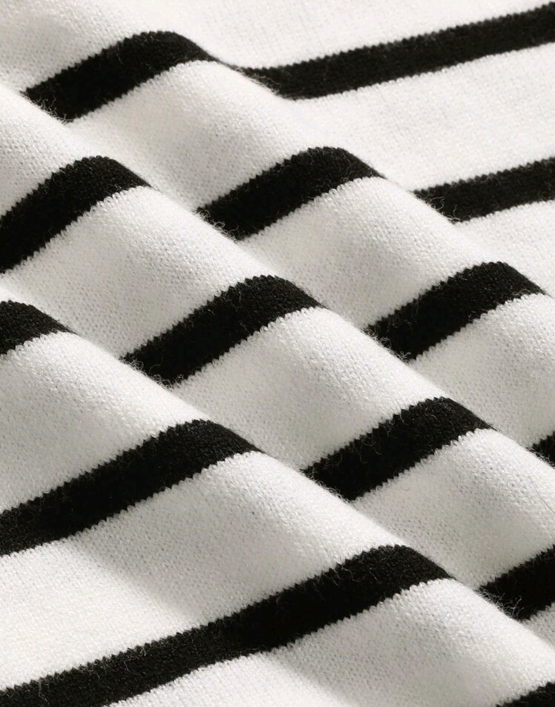 Striped Knit Polo Sweater Mensa