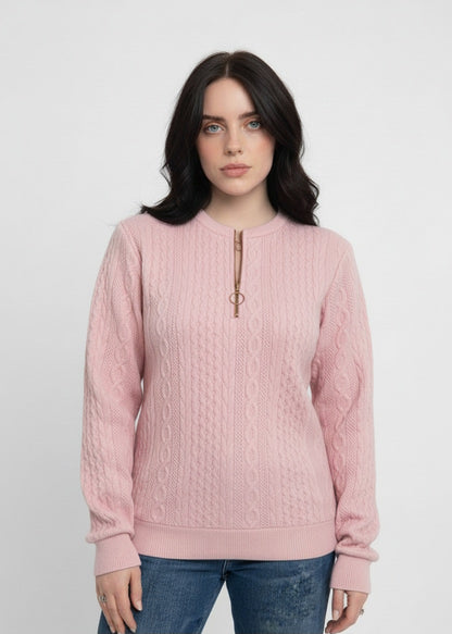Natalia | Elegant Zip Sweater