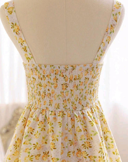 Square Neck Summer Maxi Dress Mensa