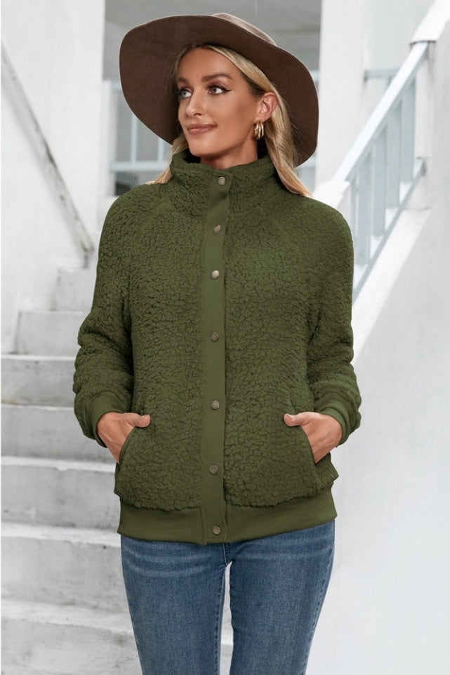 Sherpa Snap-Up Jacket