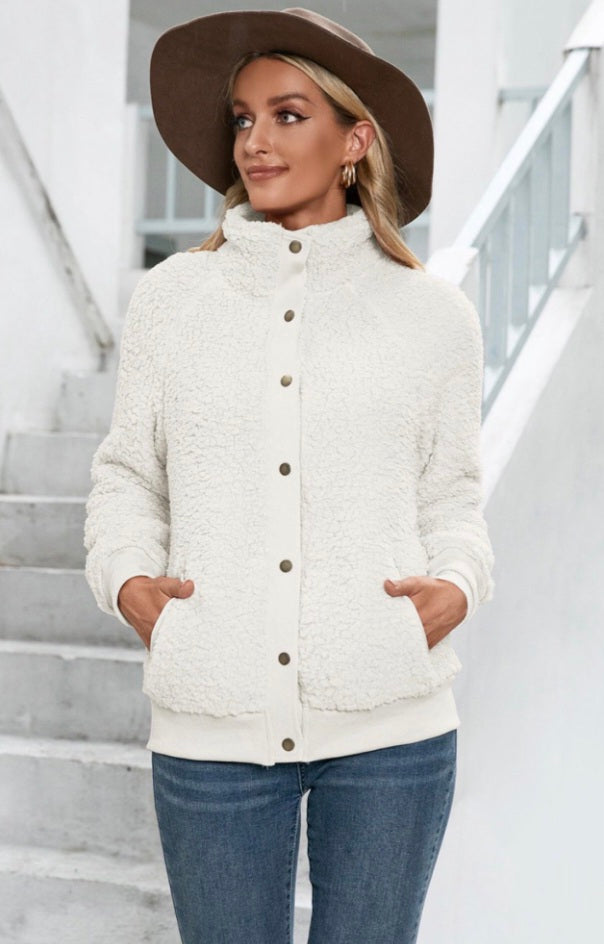 Sherpa Snap-Up Jacket