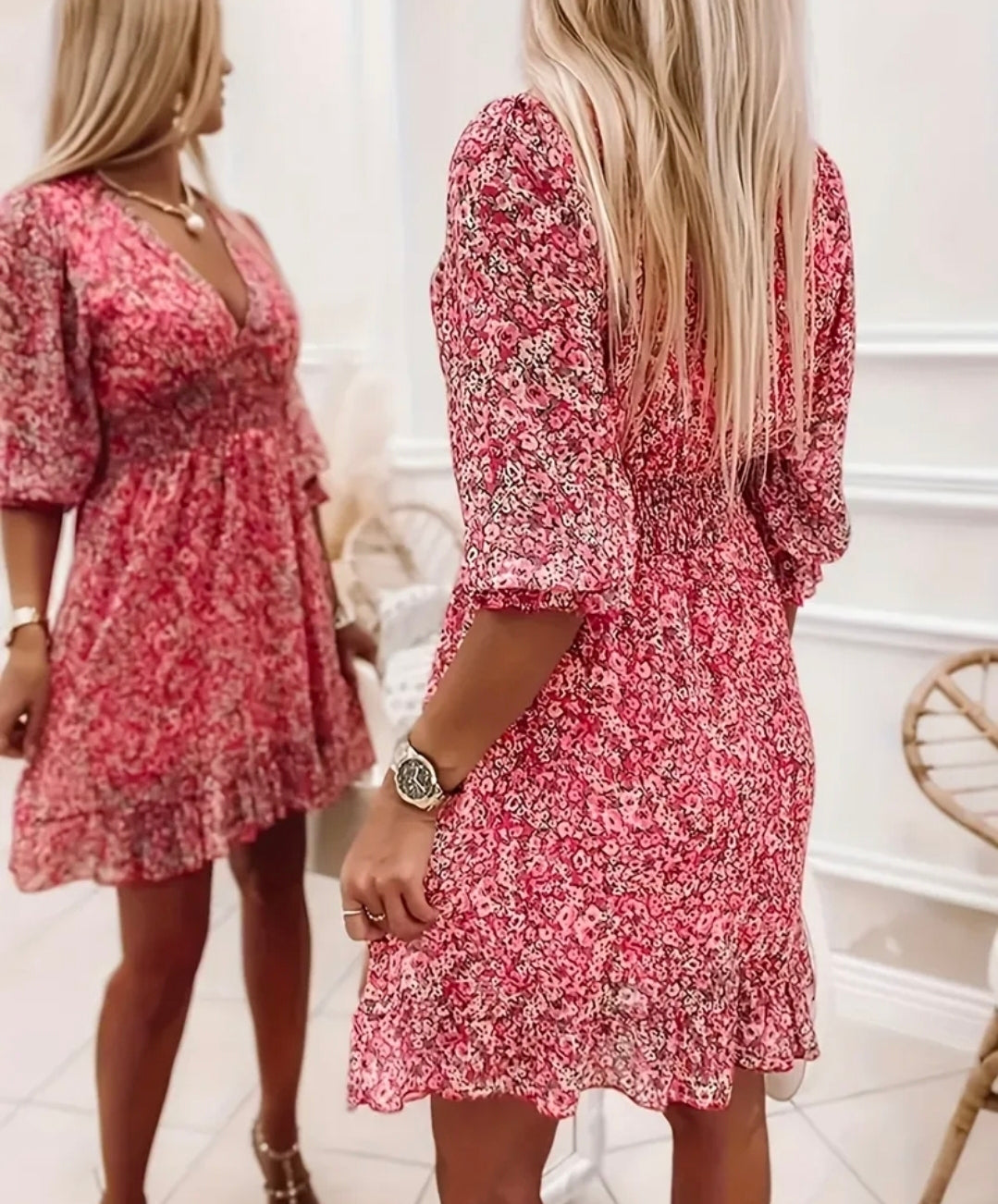 Ruffle Romance Mini Dress