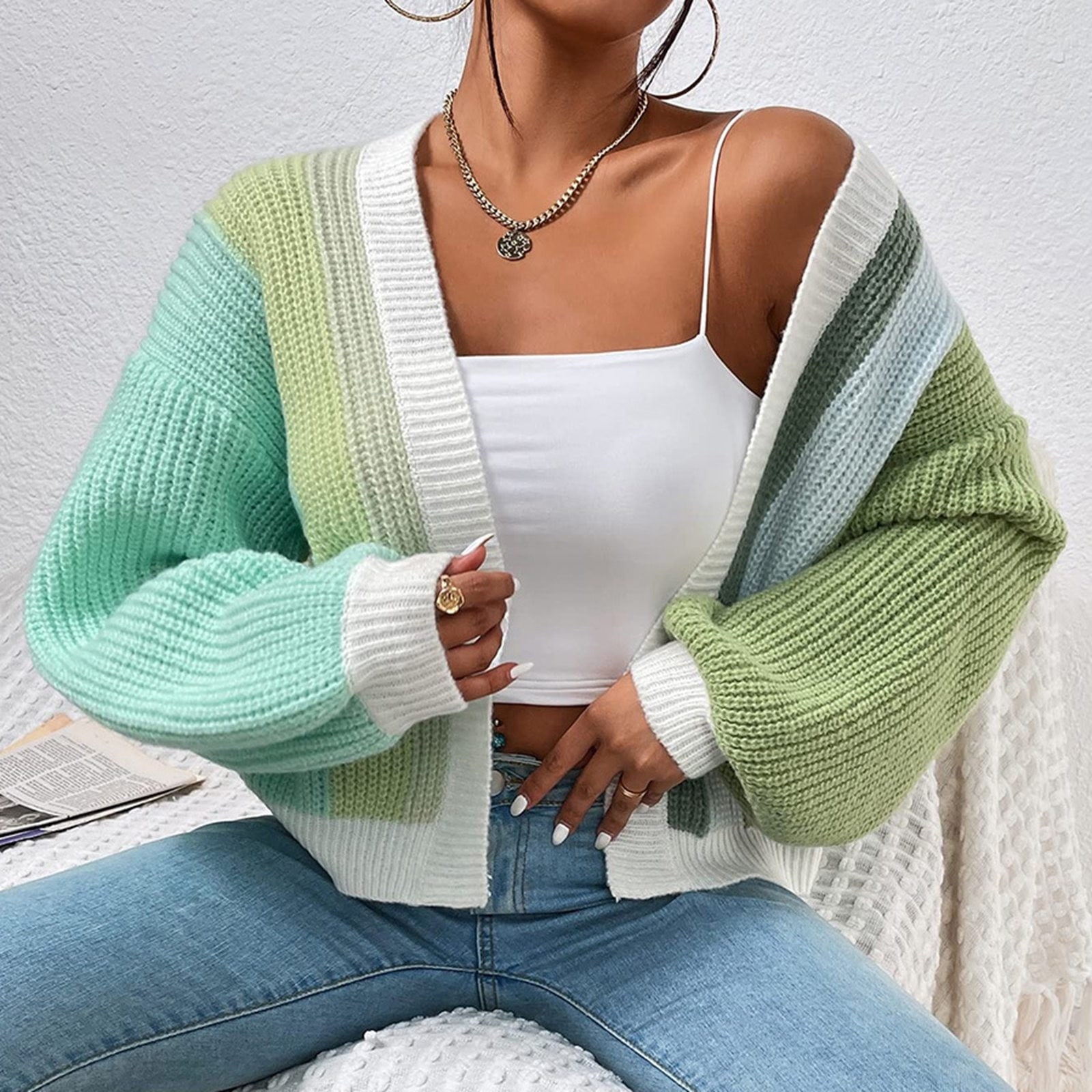 Maison Stripe Cardigan