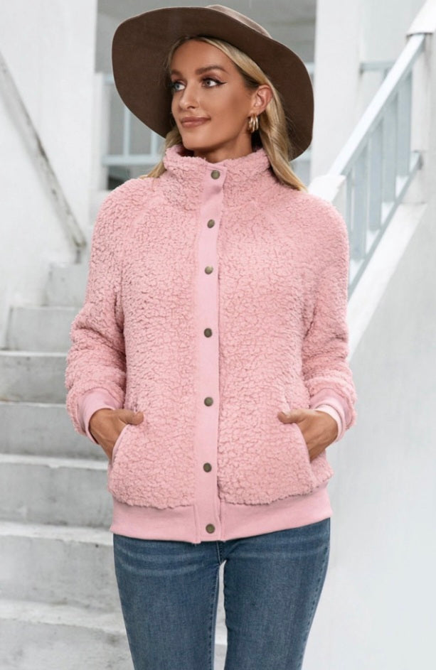 Sherpa Snap-Up Jacket