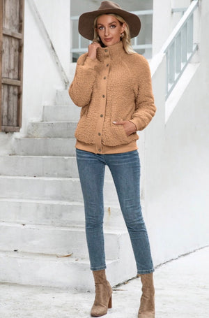 Sherpa Snap-Up Jacket
