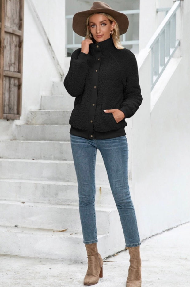 Sherpa Snap-Up Jacket