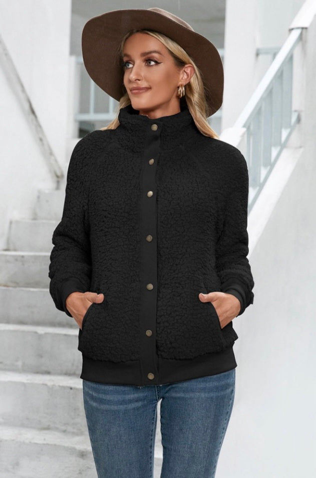 Sherpa Snap-Up Jacket