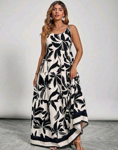 Lily Floral Tiered Maxi Dress Summer Mensa