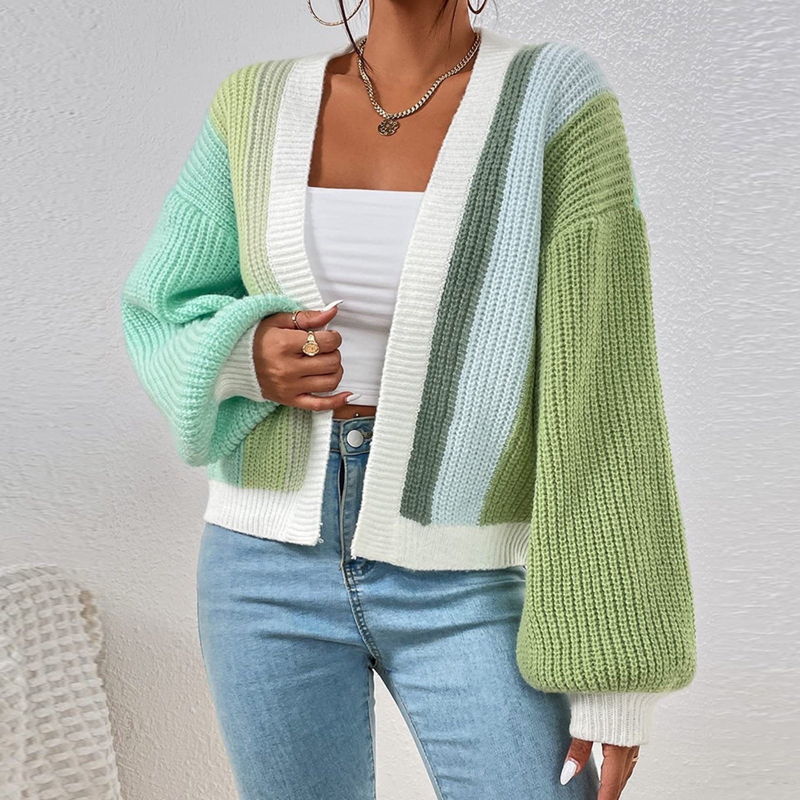 Maison Stripe Cardigan