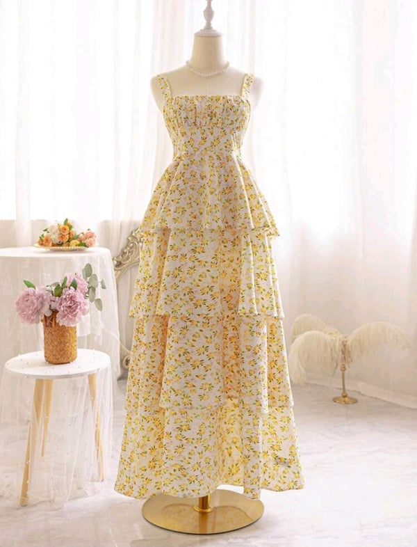 Square Neck Summer Maxi Dress Mensa