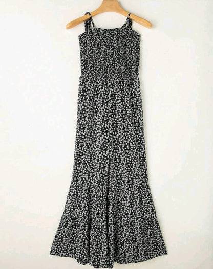 Sophia Floral Smocked Wide Leg Jumpsuit Summer Mensa