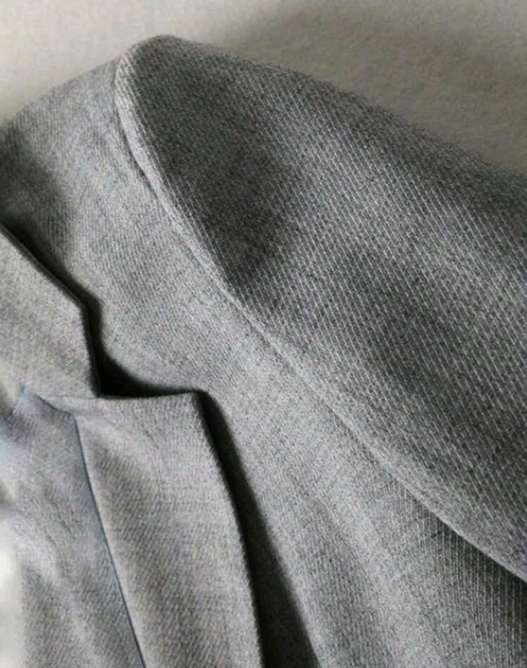 Nora Grey Single Button Blazer Striped Cuff Work Mensa