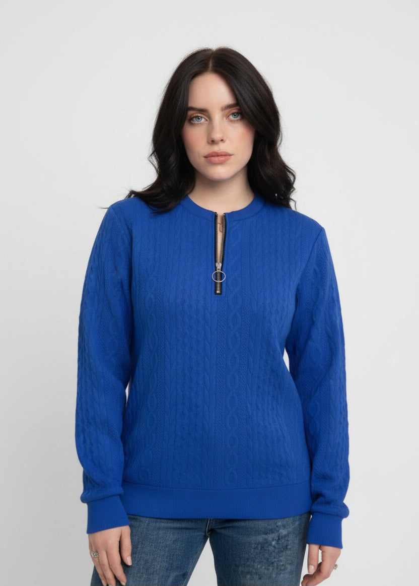 Natalia | Elegant Zip Sweater